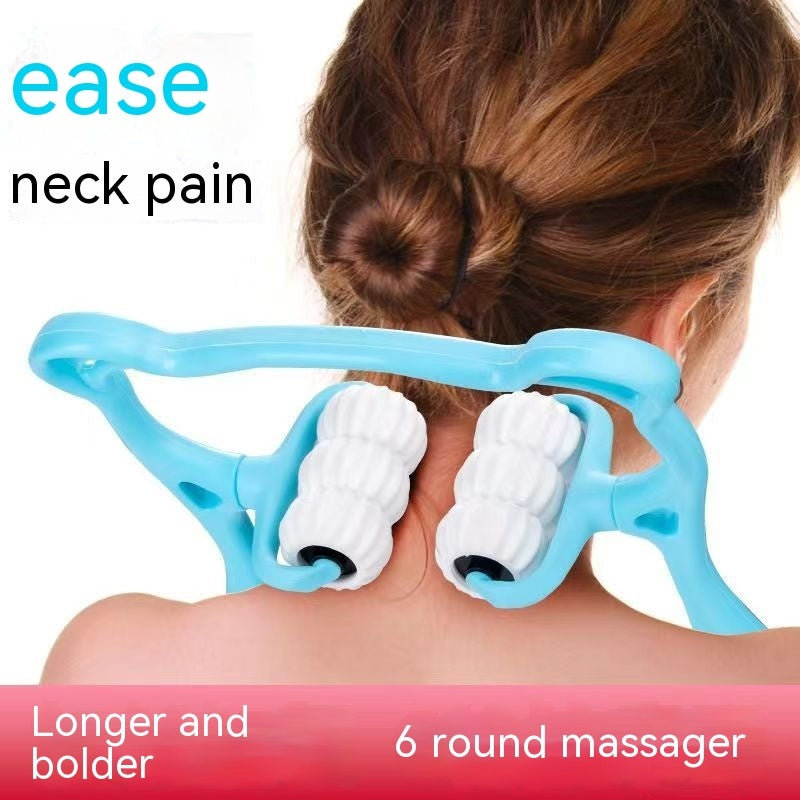 Neck Massager Handheld Shoulder Aids With Ball Shiatsu